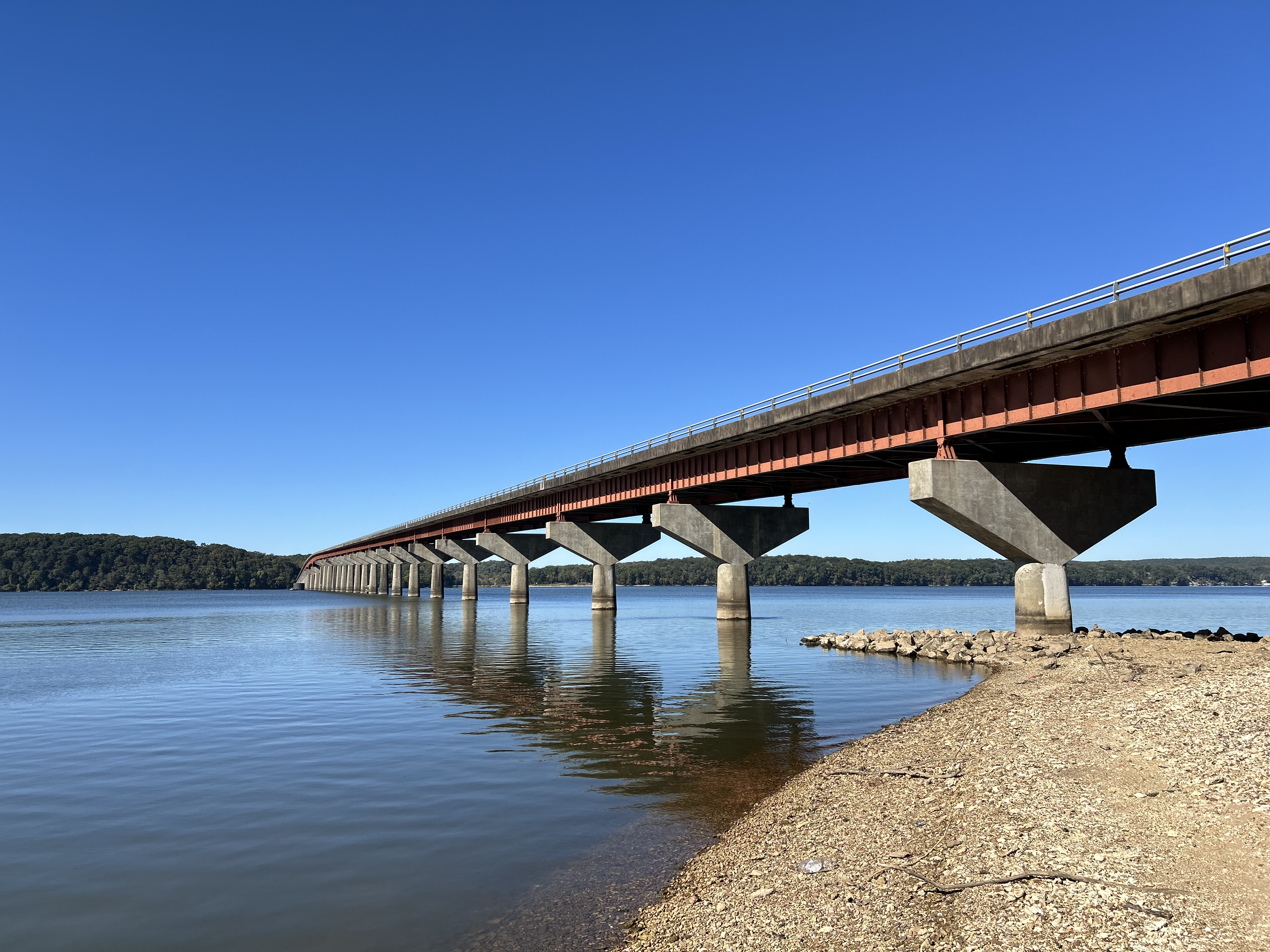 Bridge infrastructure over water